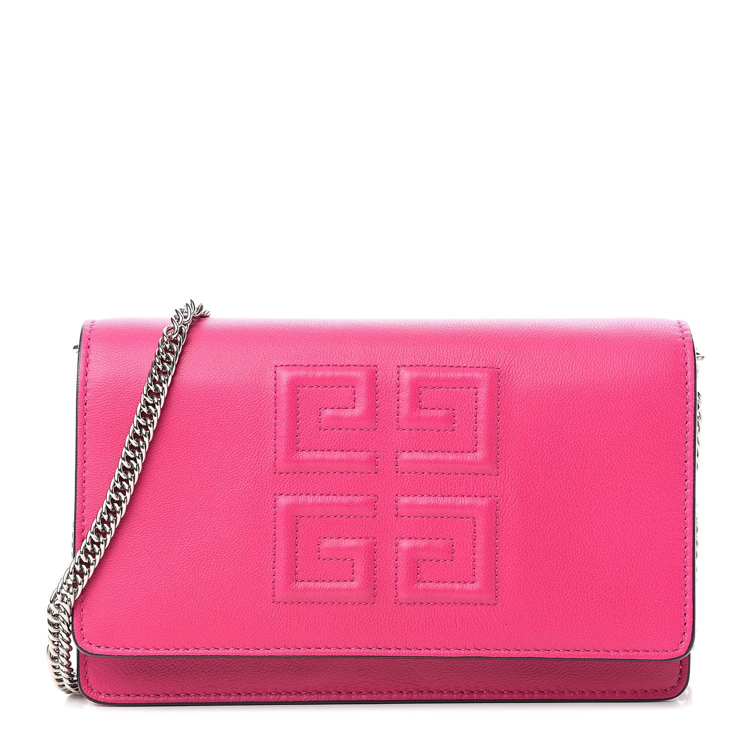 Givenchy Lambskin Emblem Chain Wallet Cyclamen 1 of 12
