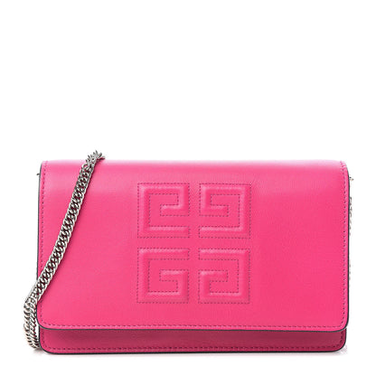 Givenchy Lambskin Emblem Chain Wallet Cyclamen 1 of 12