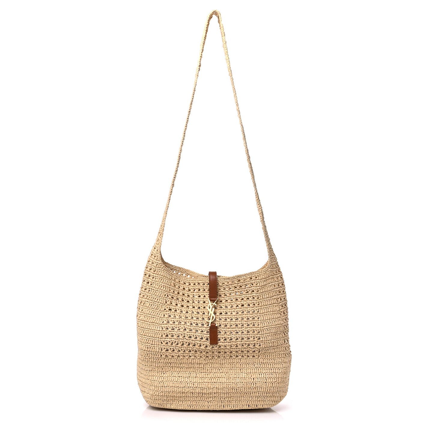 Raffia Monogram Hobo Naturale