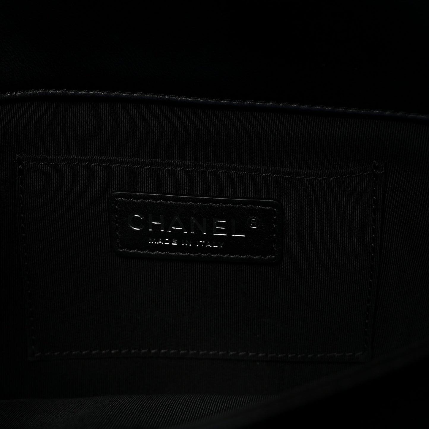 Lambskin Quilted Fold Up Again Clutch Black