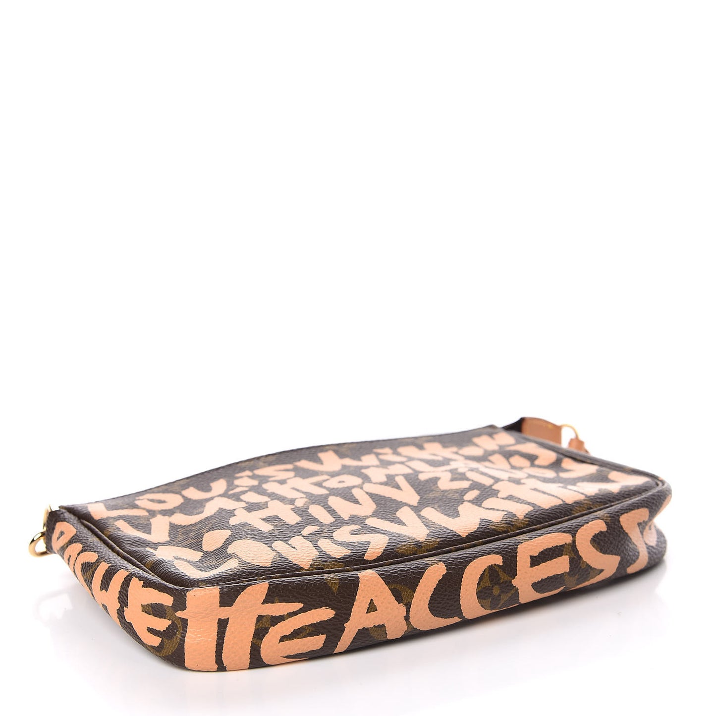 Monogram Graffiti Pochette Accessories Peach