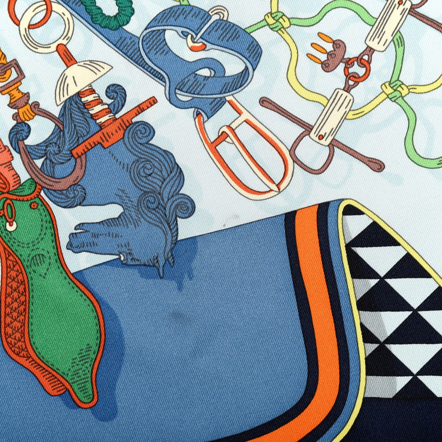 Hermes Silk Bouquets Sellier Scarf 90 6 of 6