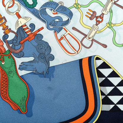 Hermes Silk Bouquets Sellier Scarf 90 6 of 6