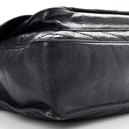 Saint Laurent Crinkled Calfskin Matelasse Monogram Large Niki Chain Satchel Deep Marine 9 of 16