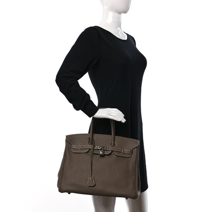 Hermes Togo Birkin 35 Etoupe 2 of 12