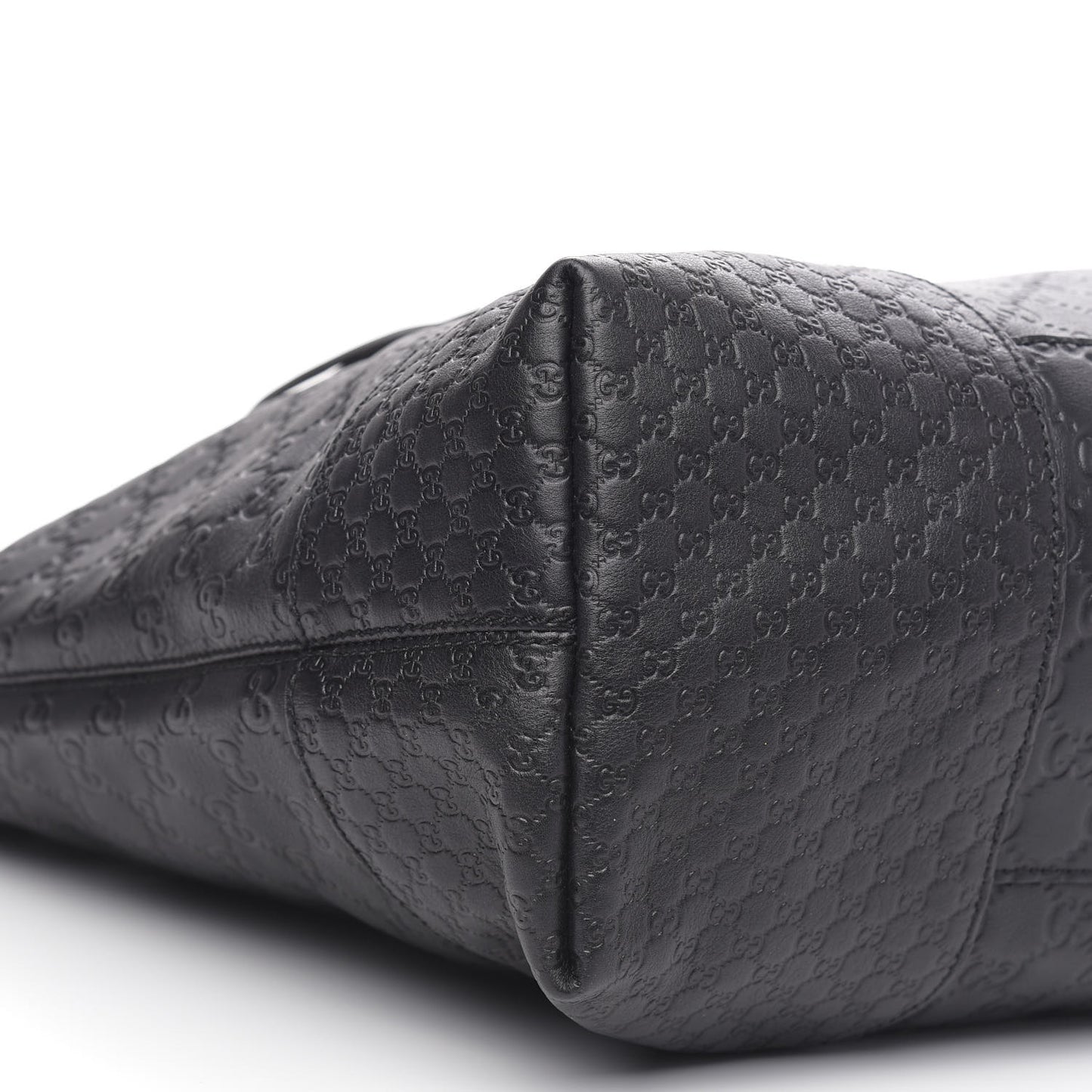 Guccissima Large Bree Foldover Tote Black