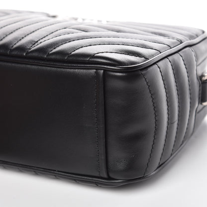 Prada Soft Calfskin Diagramme Crossbody Bag Black 8 of 8