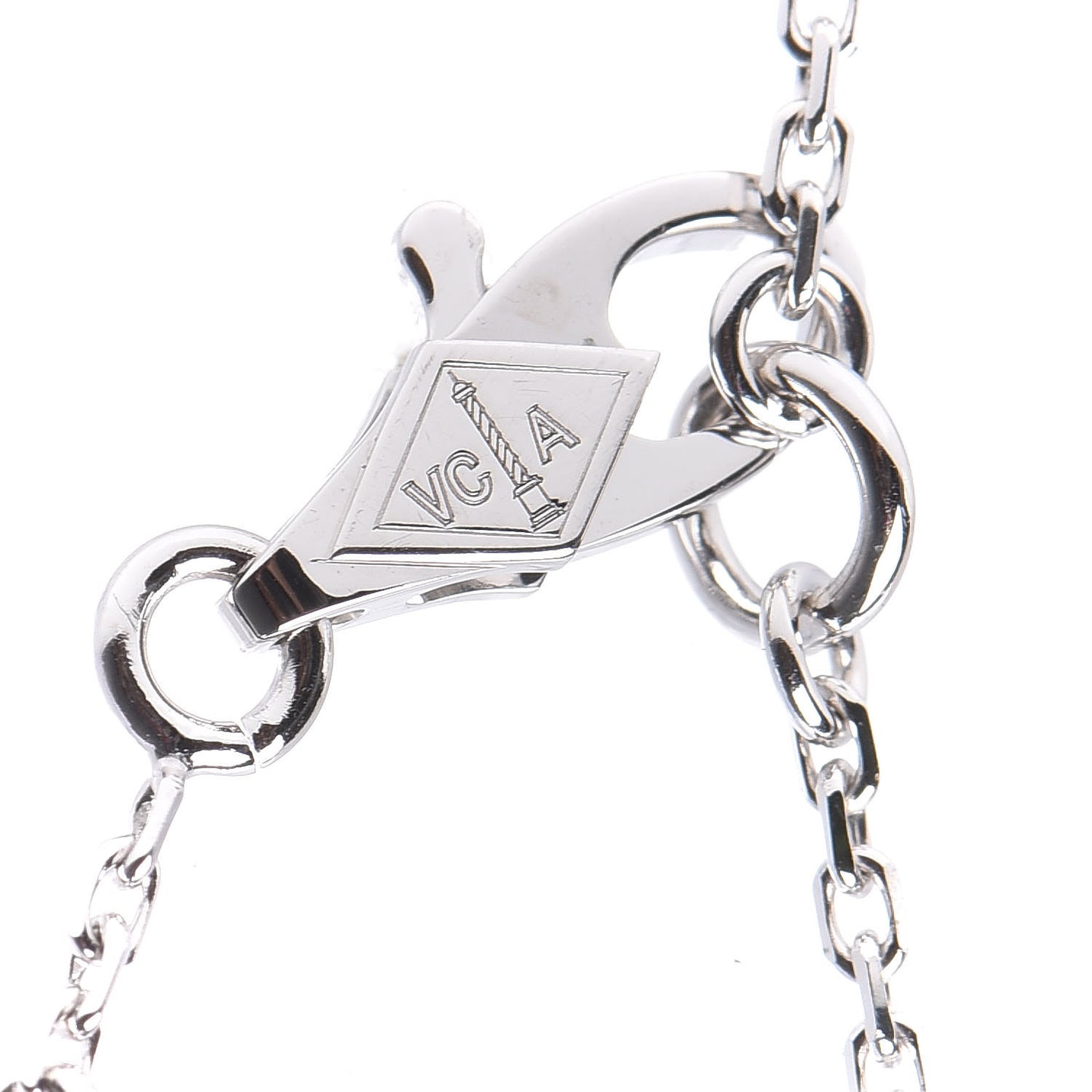 18K White Gold Turquoise Sweet Alhambra Butterfly Bracelet