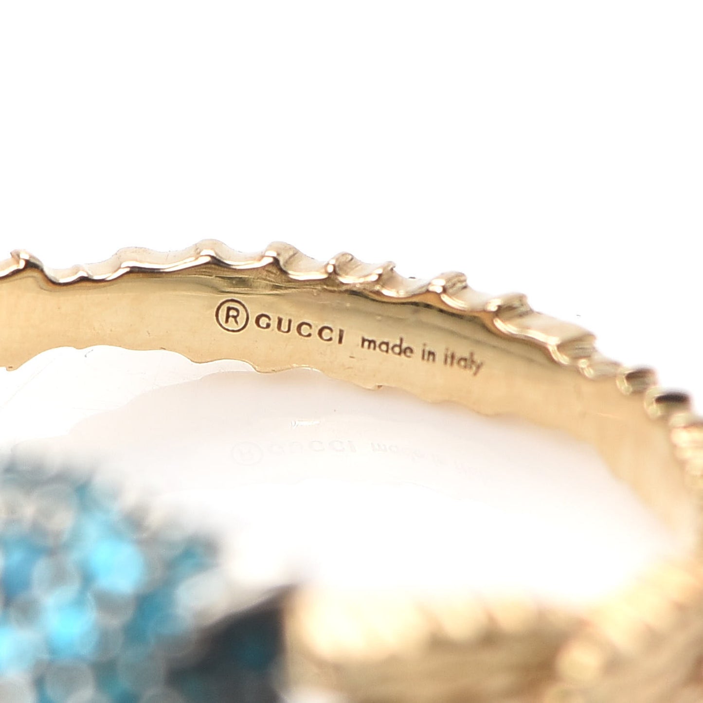 18K Yellow Gold Sterling Silver Topaz Spinel Pearl Le Marche Des Merveilles Feline Ring 54 6.75
