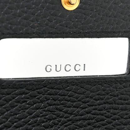 Gucci Calfskin Petite GG Marmont Wallet Chain Bag Black 9 of 13