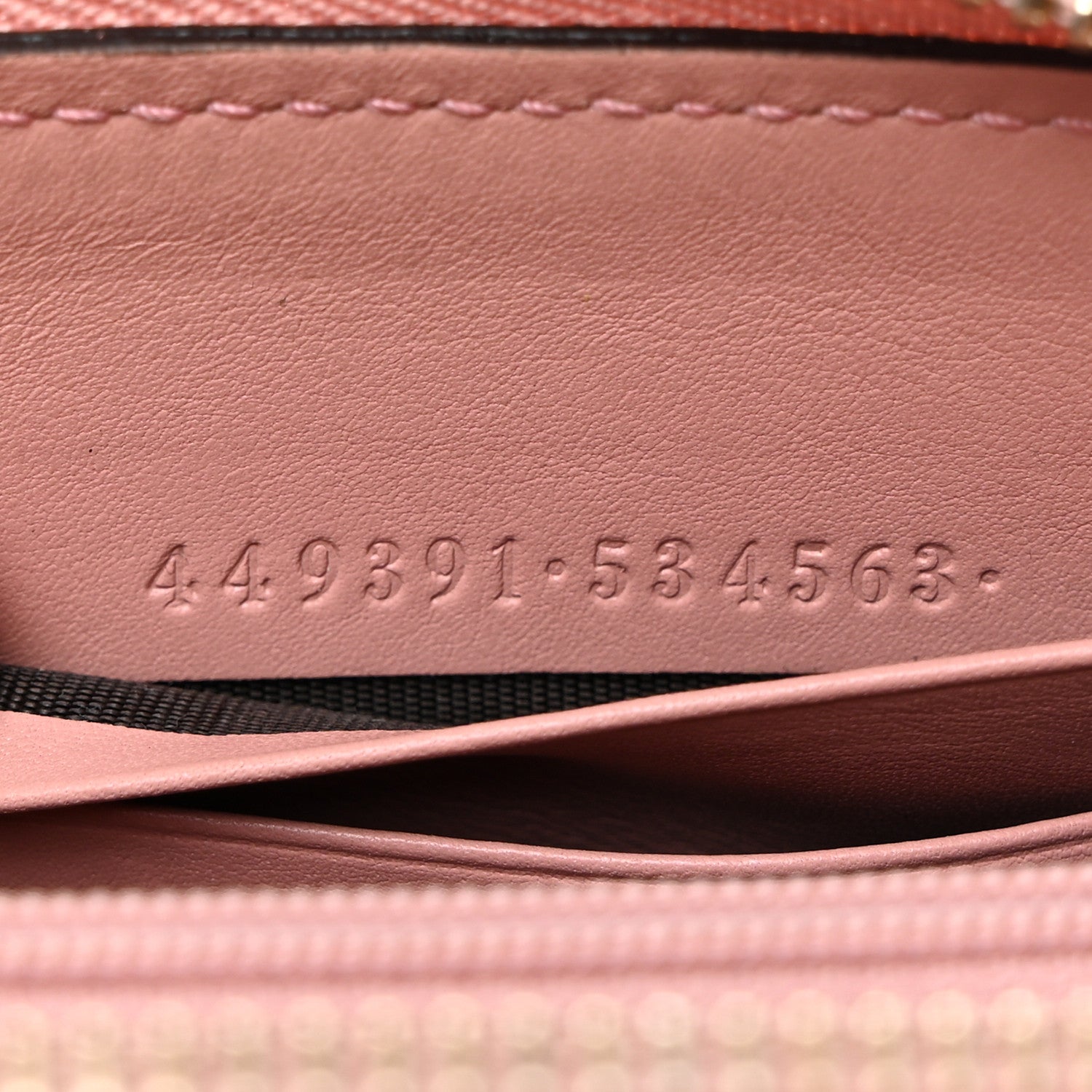 Gucci Microguccissima Zip Around Wallet Soft Pink 7 of 11