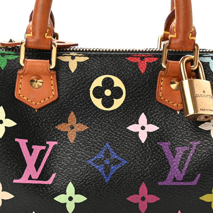 Louis Vuitton Monogram Multicolor Mini Sac HL Speedy Black 6 of 11