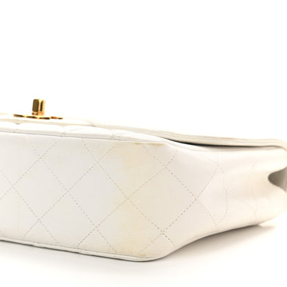 Chanel Lambskin Quilted Medium Single Flap White 11 of 15