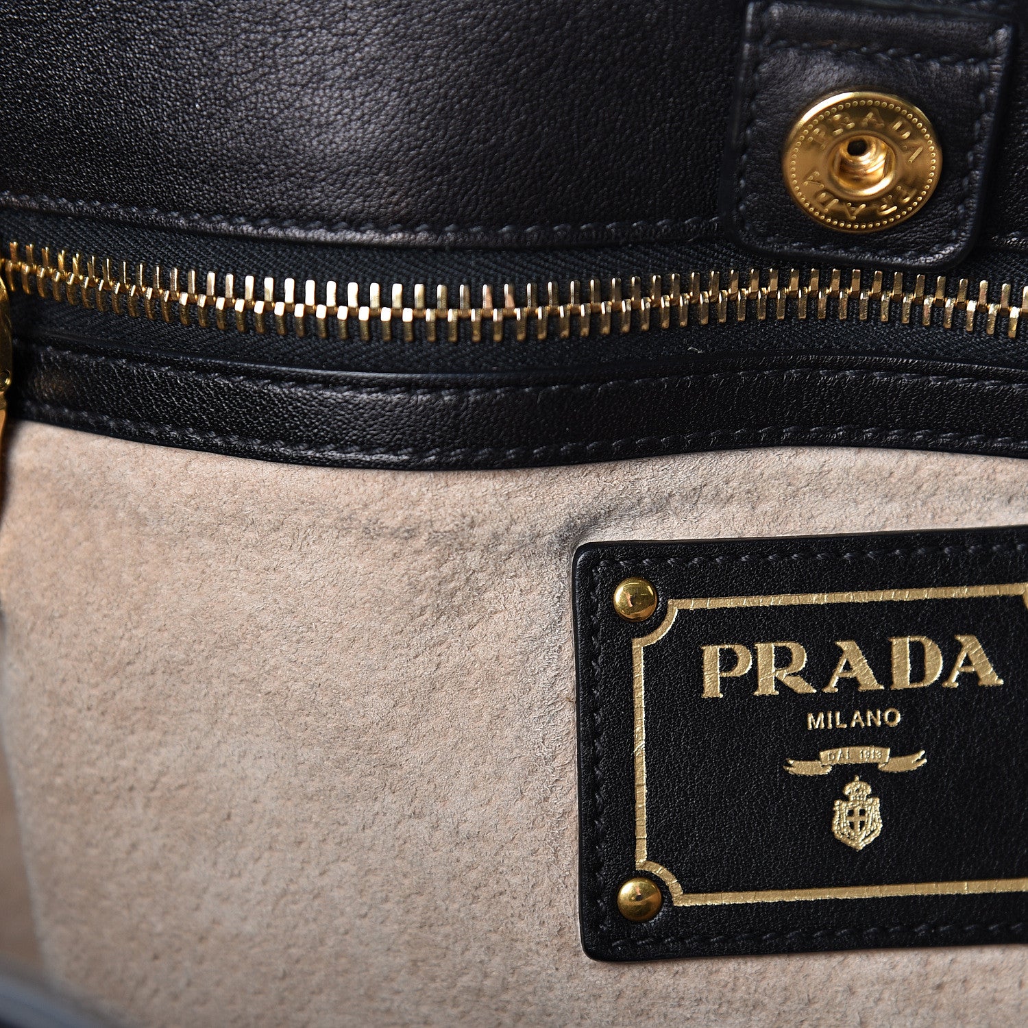 Prada Soft Calf Tote Black 11 of 12