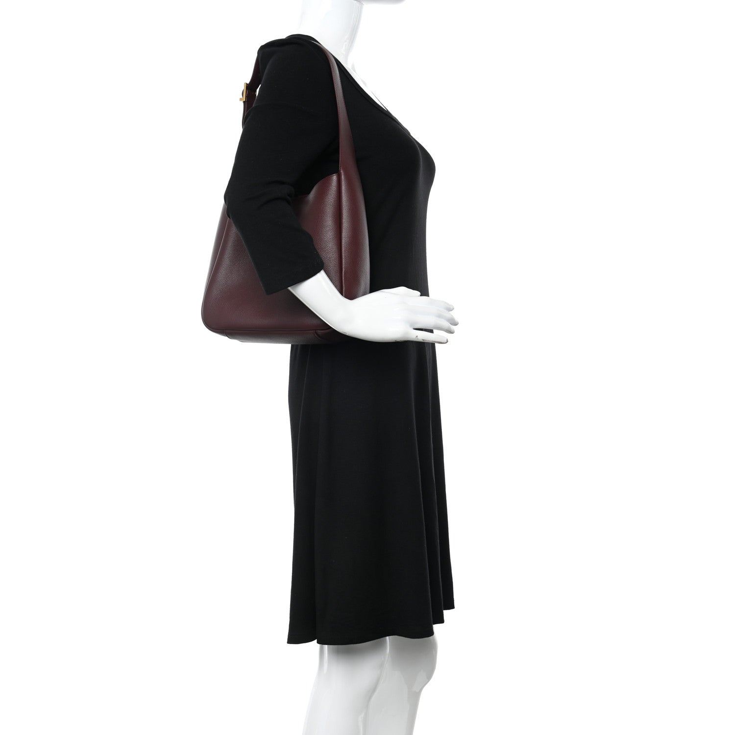 Saint Laurent Smooth Calfskin Small Le 5 A 7 Soft Hobo Rouge Legion 2 of 12