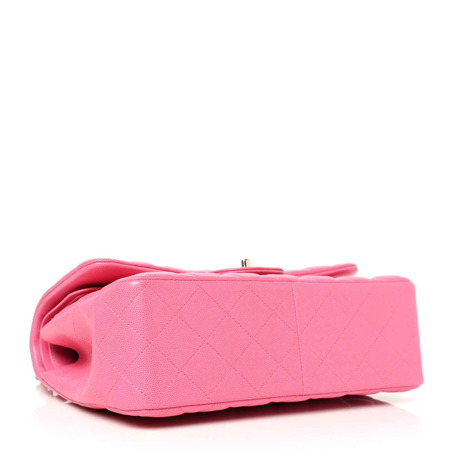Chanel Caviar Quilted Jumbo Double Flap Pink 3 of 10