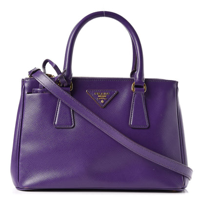 Prada Saffiano Small Galleria Double Zip Tote Viola 1 of 14