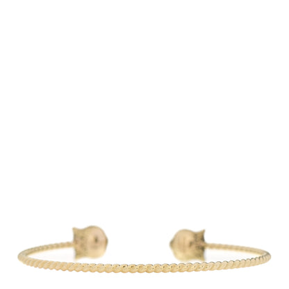 Gucci 18K Yellow Gold Diamond Marche des Merveilles Tiger Cuff Bracelet 2 of 4