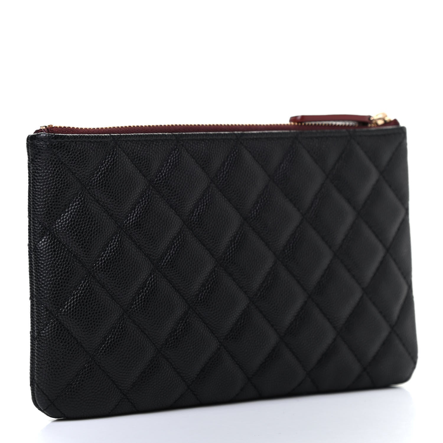 Chanel Caviar Quilted Cosmetic Case Black 3 of 7