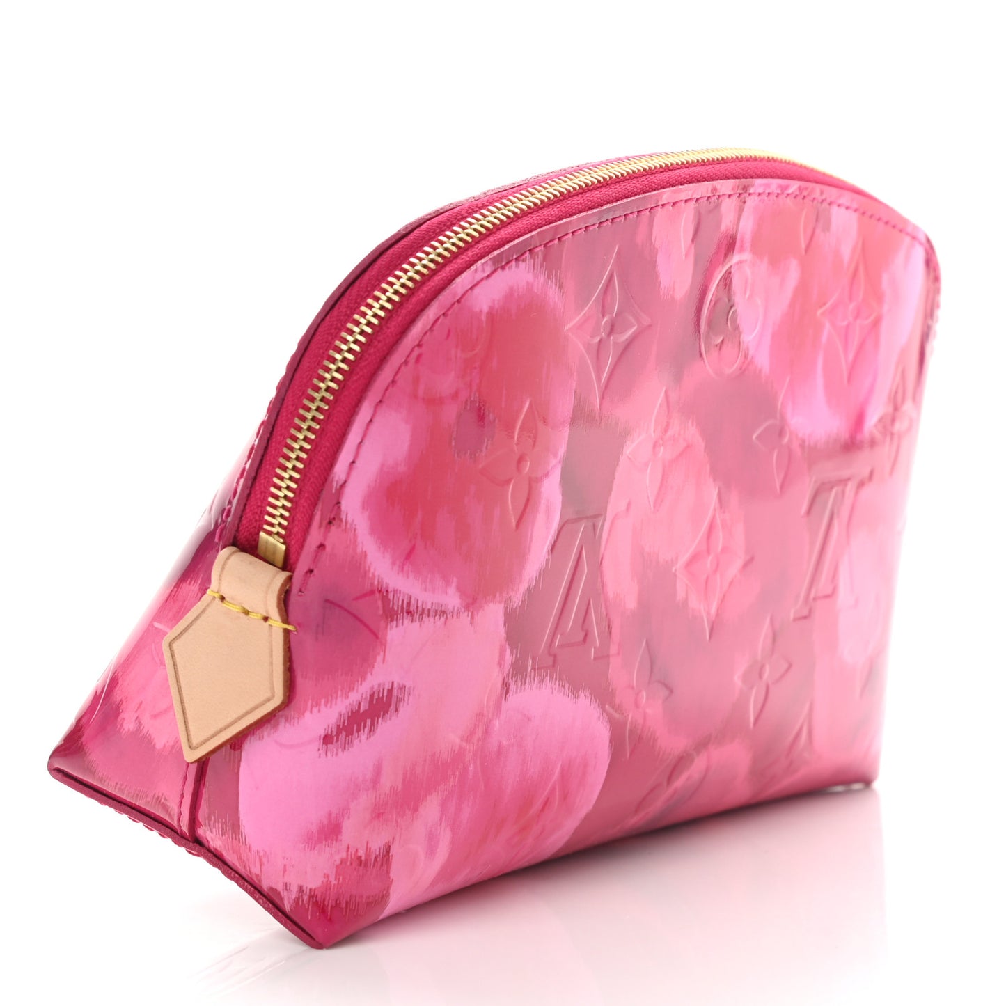 Vernis Ikat Cosmetic Pouch Rose Indien