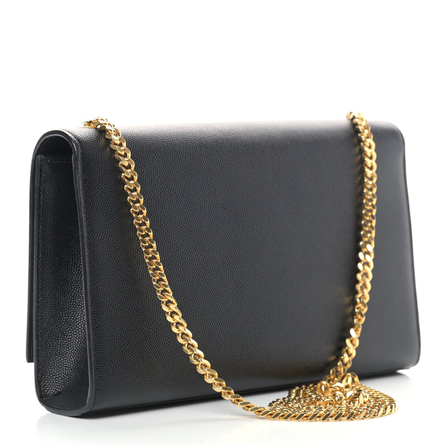 Grain De Poudre Medium Classic Monogram Kate Satchel Black