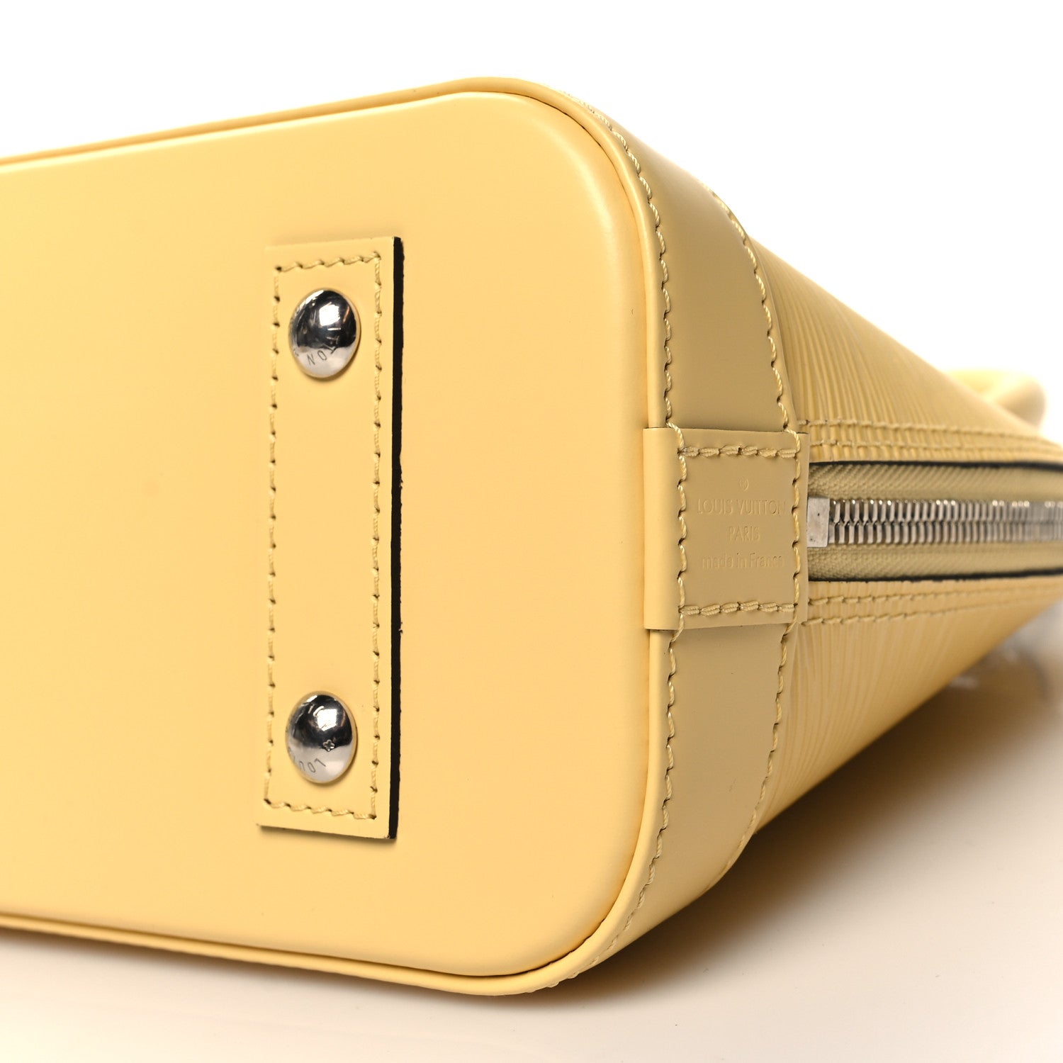 Louis Vuitton Epi Jacquard Alma BB Jaune Plume 9 of 10