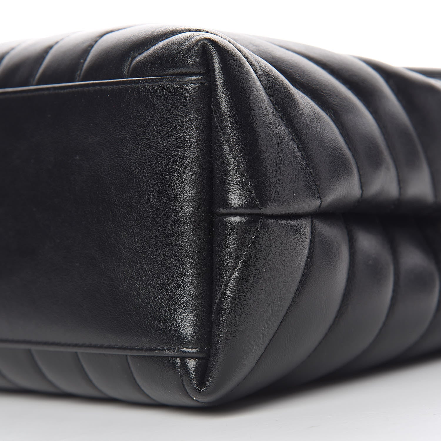 Saint Laurent Calfskin Y Quilted Monogram Medium Loulou Chain Satchel Black 11 of 12