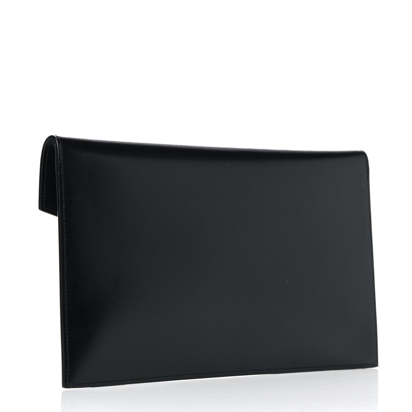 Smooth Shiny Calfskin Monogram Uptown Pouch Black