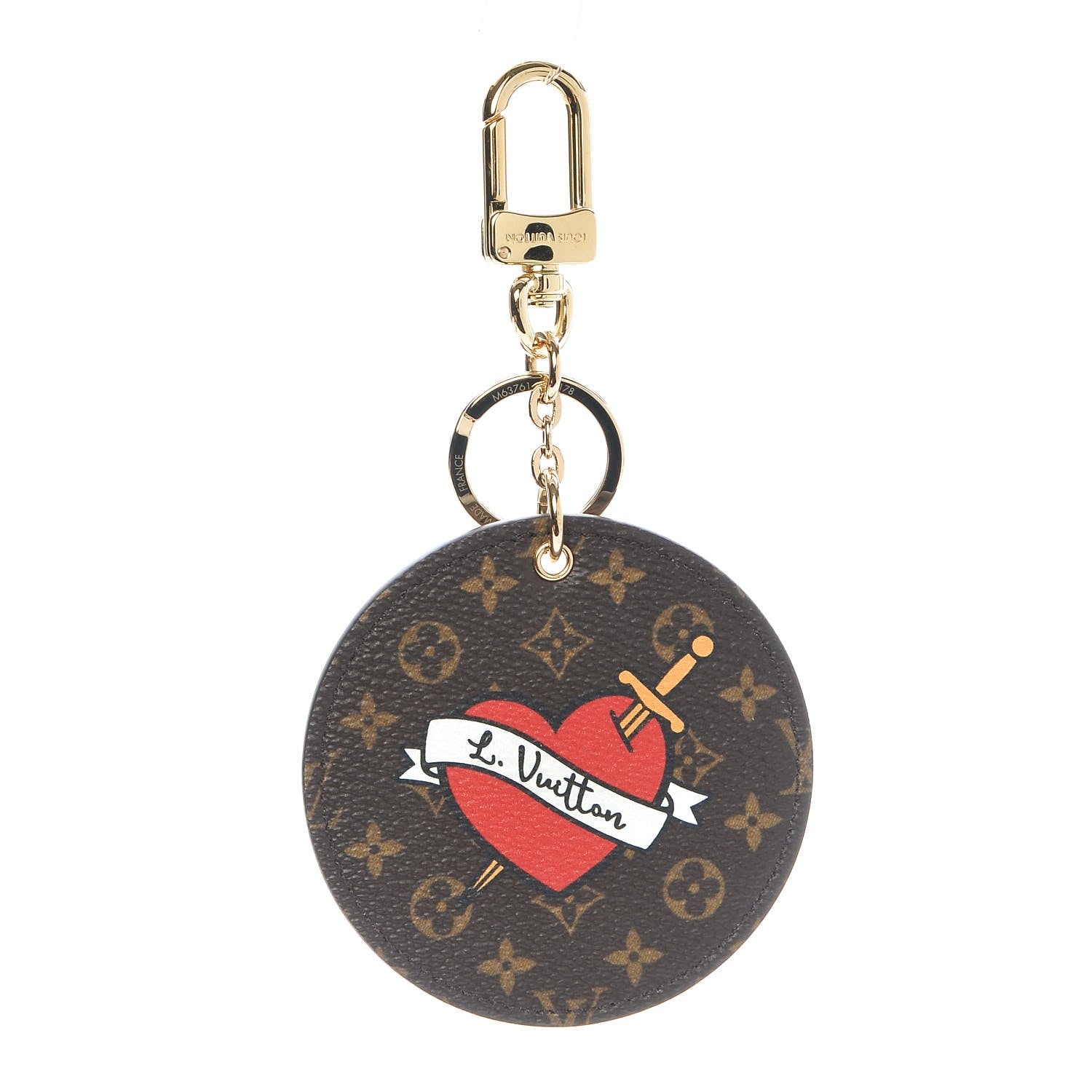 Louis Vuitton Monogram Stories Bag Charm Key Holder 2 of 5