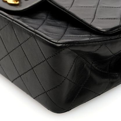 Chanel Lambskin Quilted Medium Double Flap Black 10 of 10