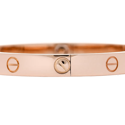 Cartier 18K Pink Gold LOVE Bracelet 17 4 of 9