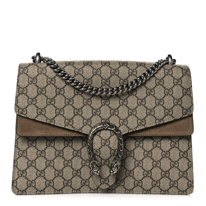 Gucci GG Supreme Monogram Medium Dionysus Shoulder Bag Taupe 1 of 12