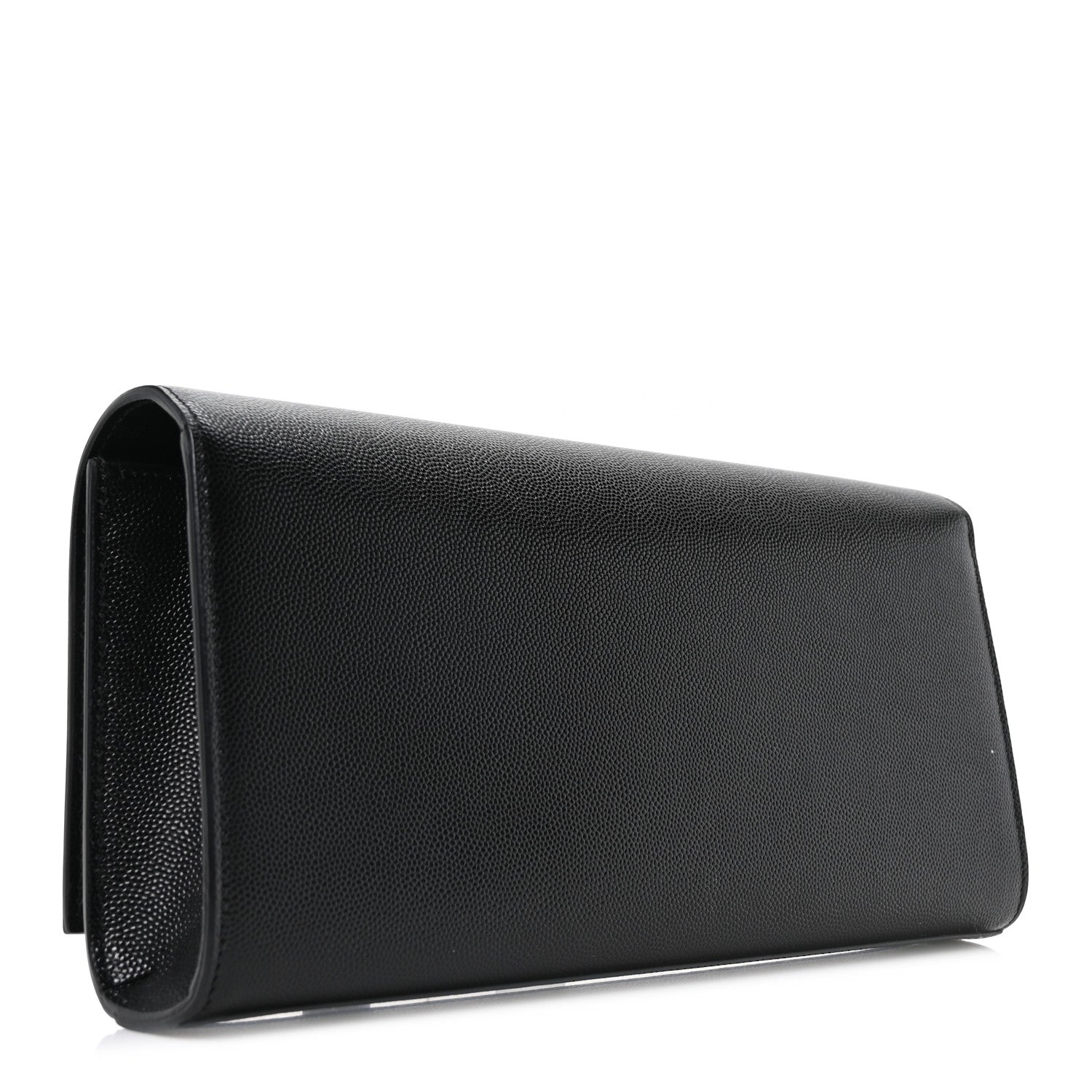 Saint Laurent Grain De Poudre Monogram Cassandre Clutch Black 3 of 9