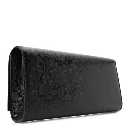 Saint Laurent Grain De Poudre Monogram Cassandre Clutch Black 3 of 9