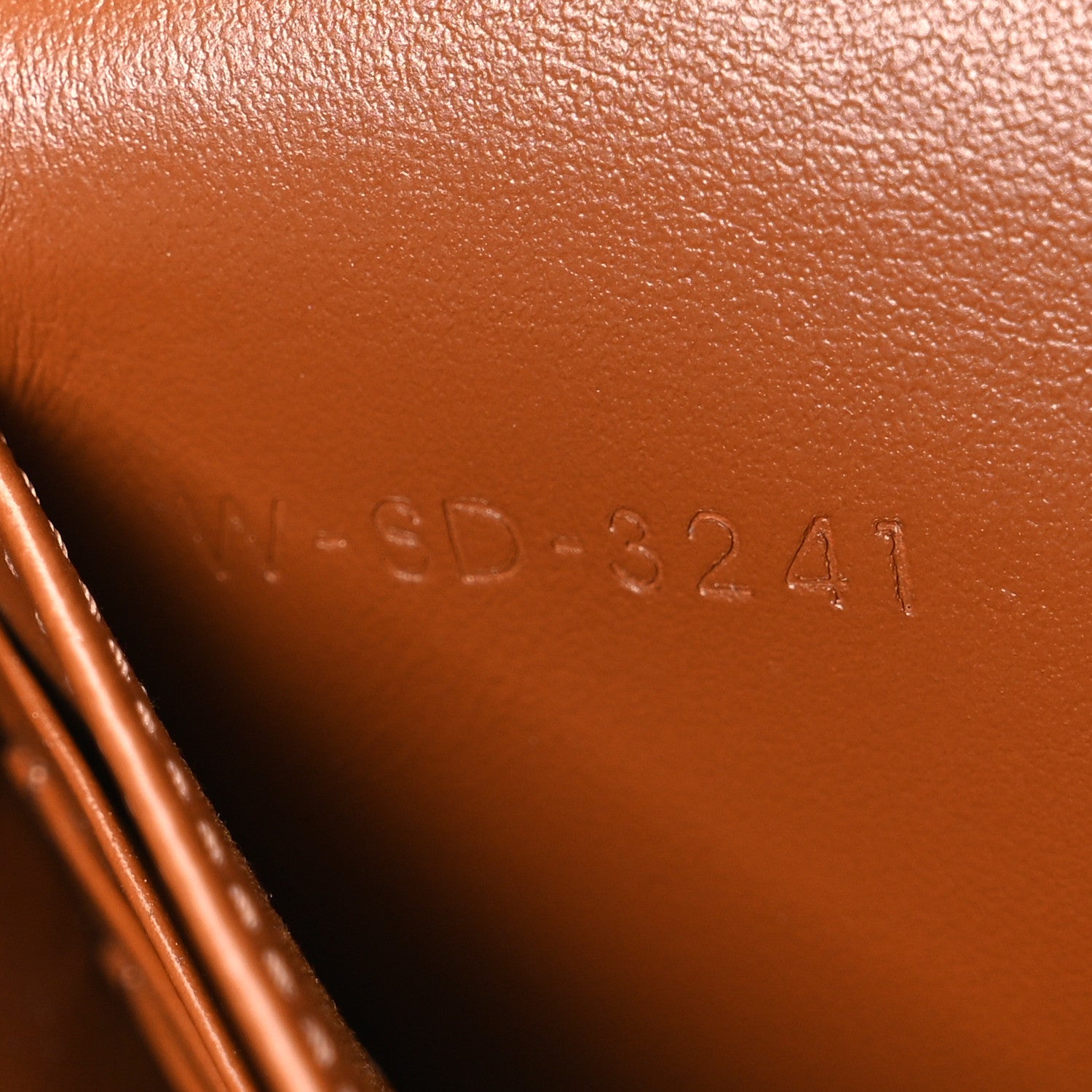 Celine Triomphe Canvas Lambskin Wallet On Strap Tan 8 of 11