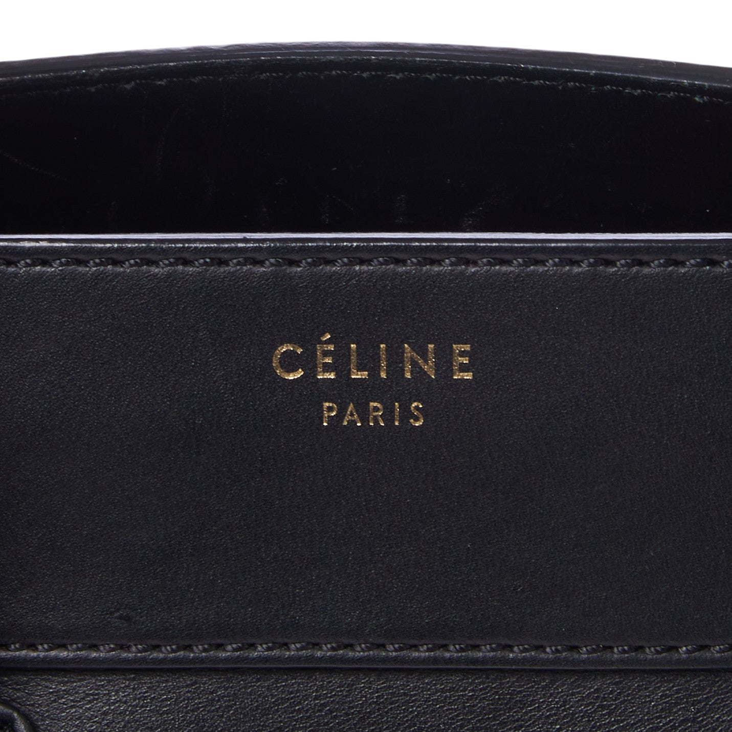 Celine Smooth Calfskin Mini Luggage Black 7 of 8