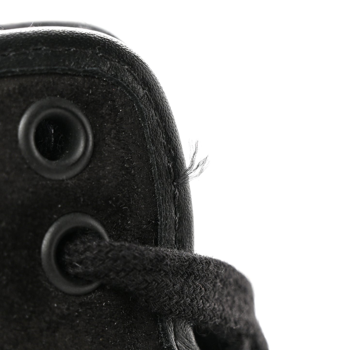 Velour Tweed CC High Top Sneakers 35 Black Gold