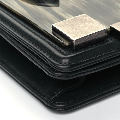 Chanel Iridescent Calfskin Marble Plexiglass Horizontal Boy Brick Flap Dark Khaki 8 of 8