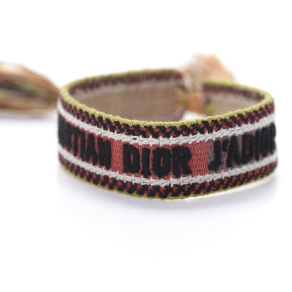 Christian Dior Woven Cotton J'Adior Friendship Bracelet Set Multicolor 6 of 6