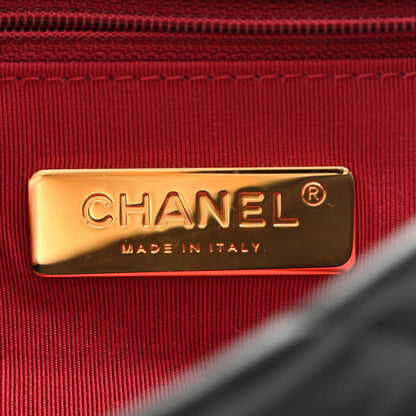 Chanel Goatskin Quilted Medium Chanel 19 Flap Black 6 of 13