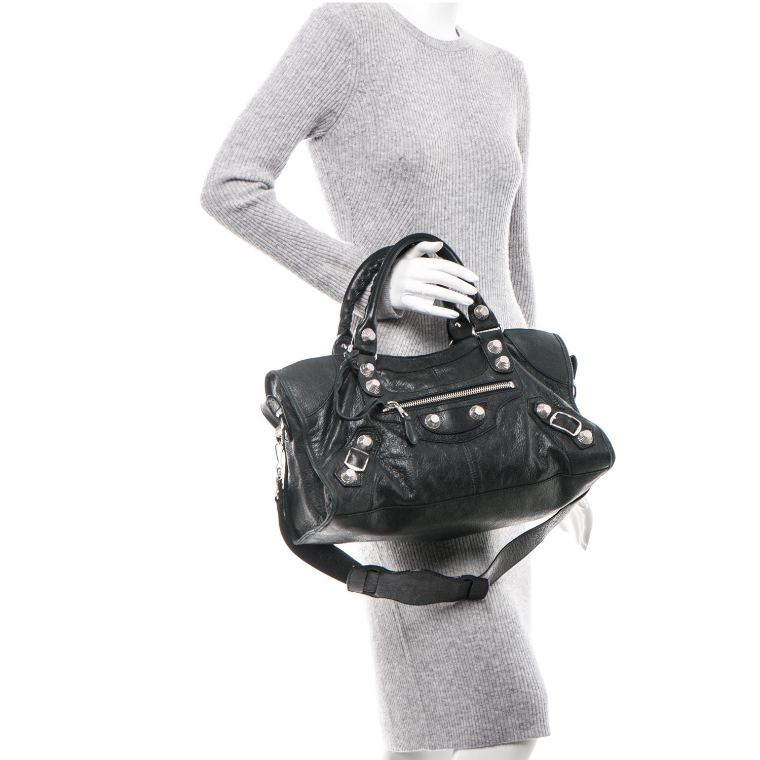 Balenciaga Agneau Giant 21 Silver Hardware Part Time Black 2 of 13