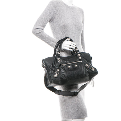 Balenciaga Agneau Giant 21 Silver Hardware Part Time Black 2 of 13