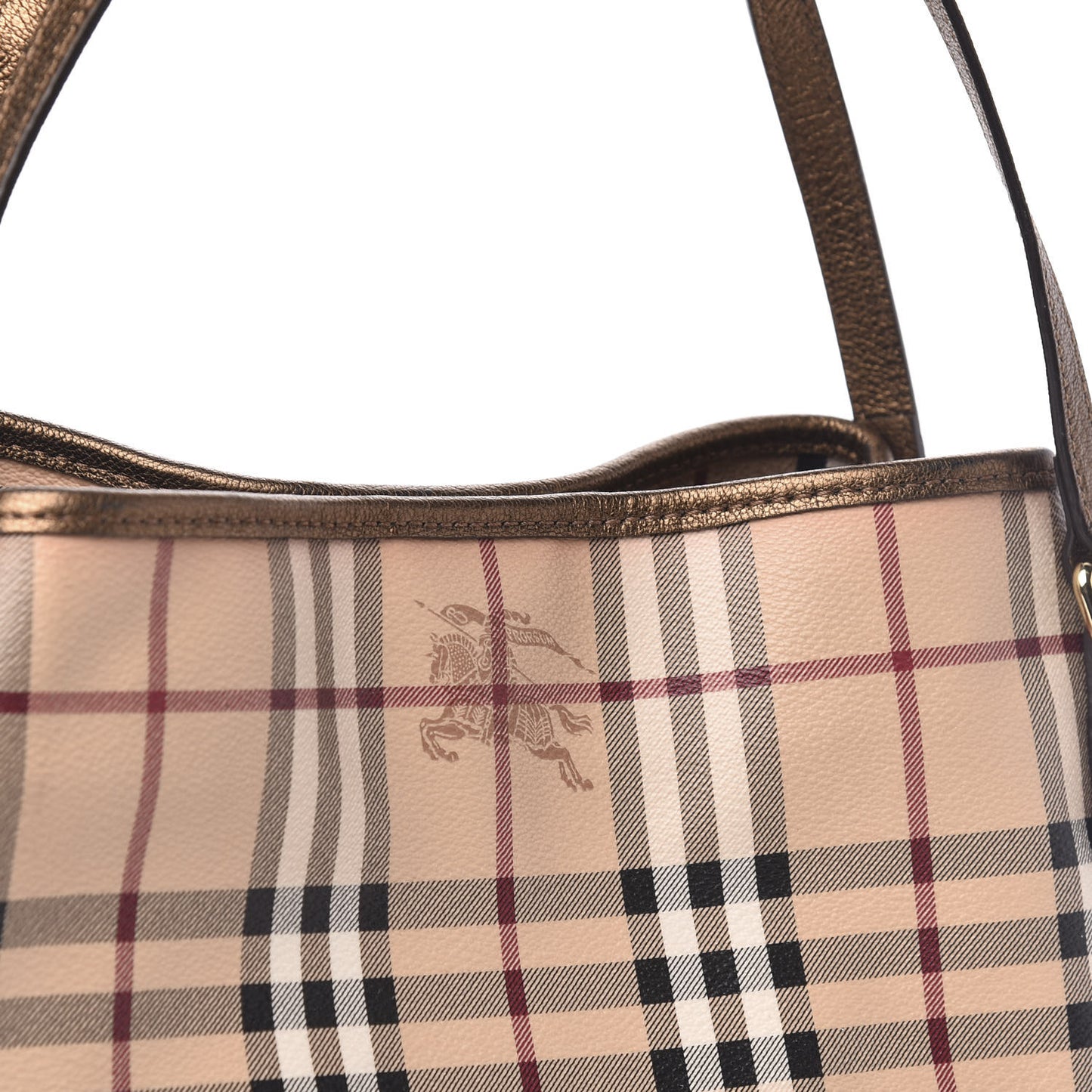 Haymarket Check Small Canterbury Tote Bronze