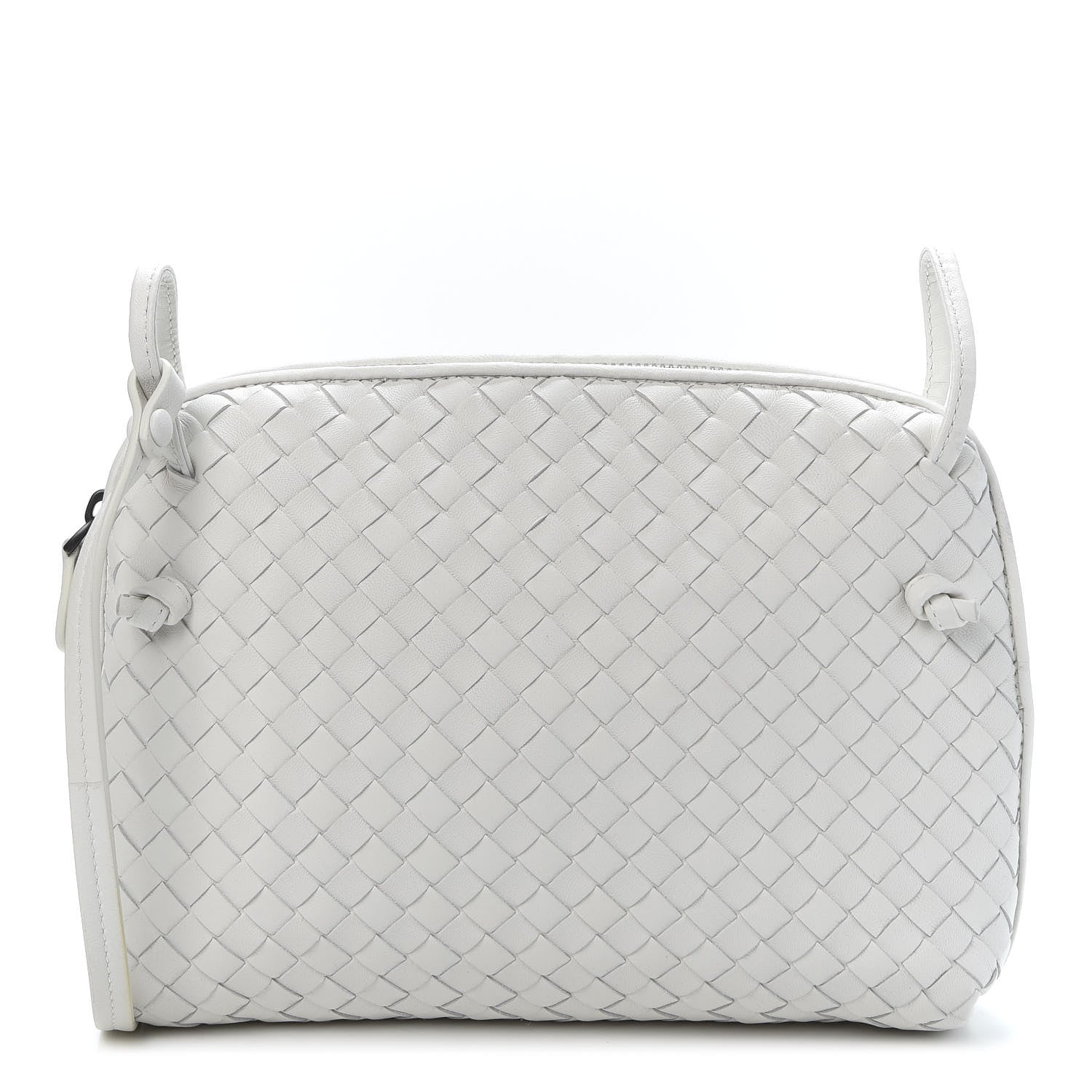 Bottega Veneta Nappa Intrecciato Pillow Crossbody Messenger White 1 of 8