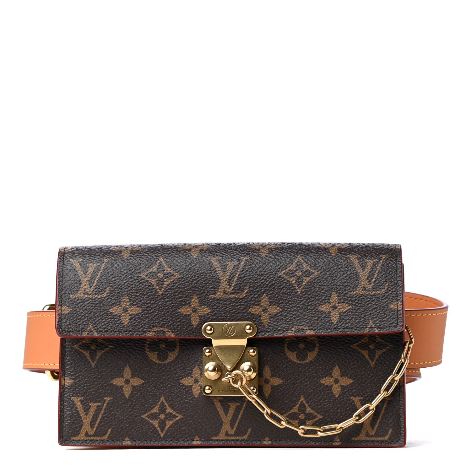 Louis Vuitton Monogram S Lock Belt Pouch MM 1 of 4