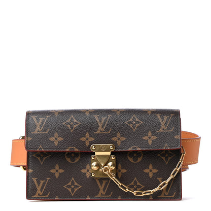 Louis Vuitton Monogram S Lock Belt Pouch MM 1 of 4