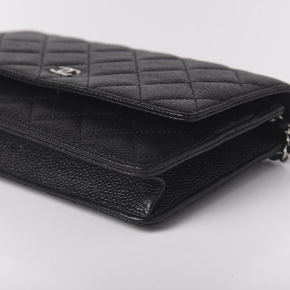 Chanel Caviar Quilted Wallet On Chain WOC Black 7 of 10