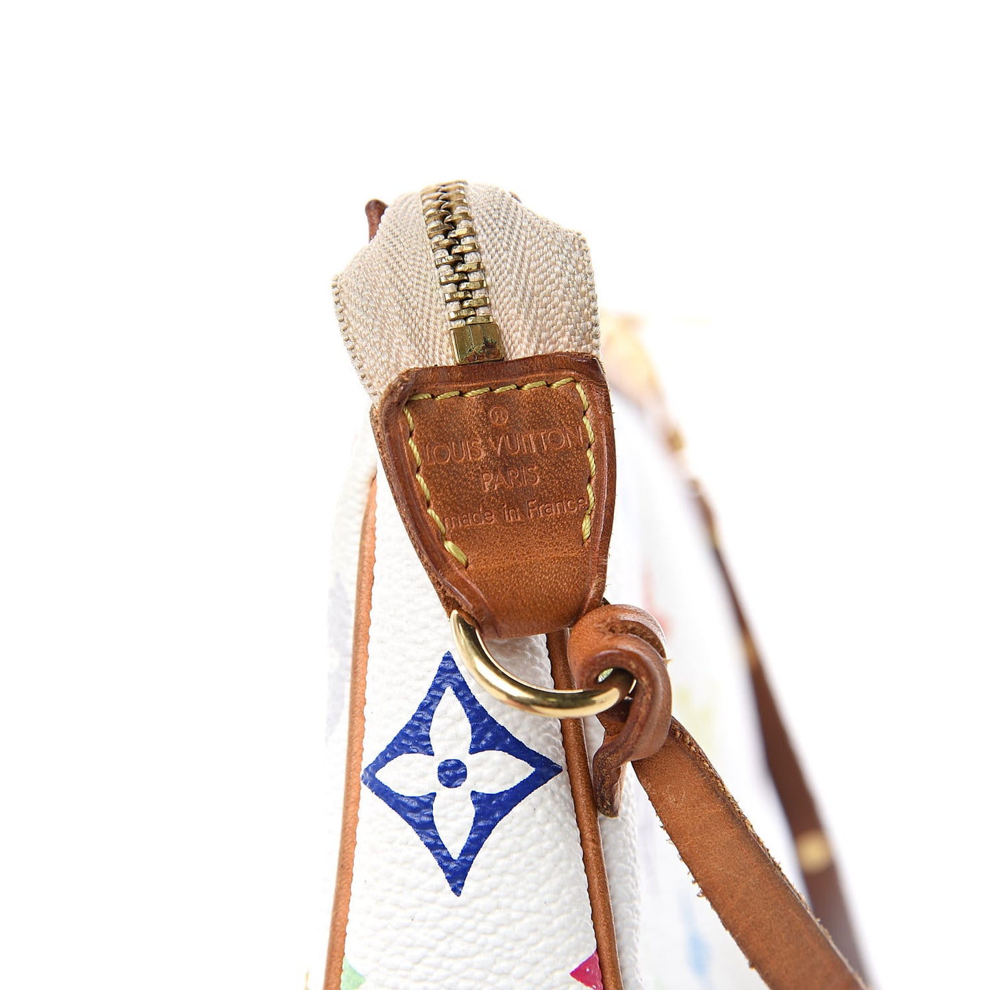 Monogram Multicolor Pochette Accessories White
