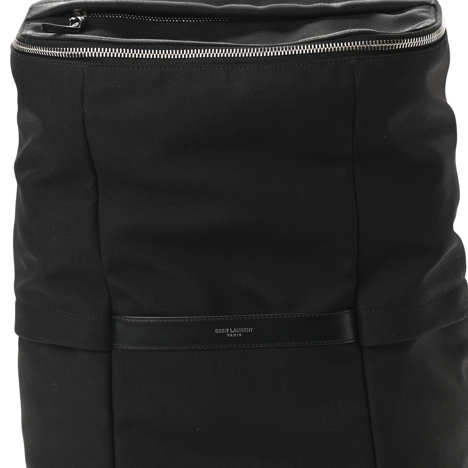 Saint Laurent Canvas Calfskin Sid Backpack Black 8 of 13