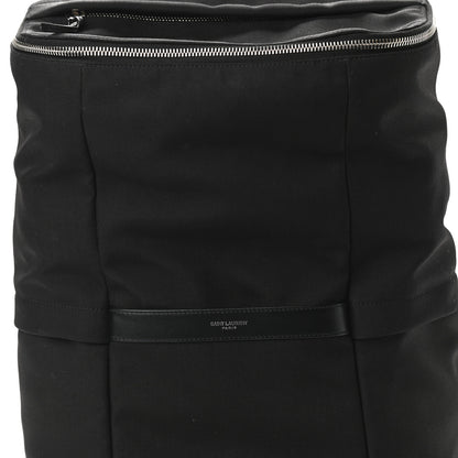 Saint Laurent Canvas Calfskin Sid Backpack Black 8 of 13